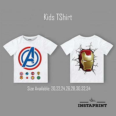 Kids Captain America Ironman TShirt
