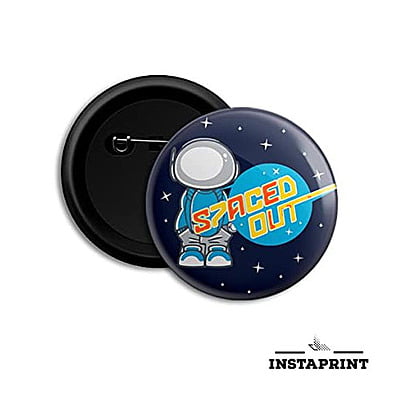 Spaced Out 58 mm Badge