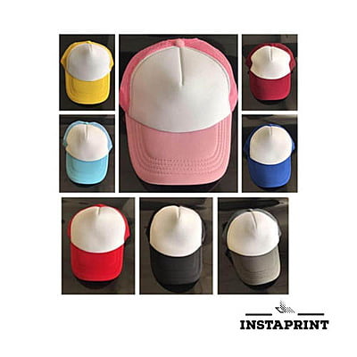 Dual tone color cap with photo or logo