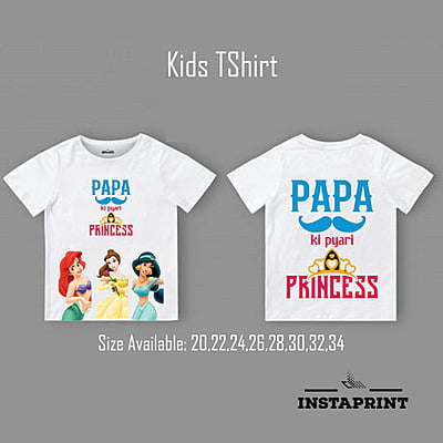 Kids T-Shirt Girls Papa Ki Princess