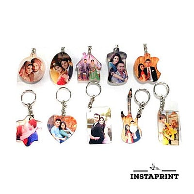 Polymer Customized Keyring two side printed