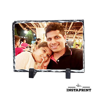Rectangle Rock Photo Frame With Stand