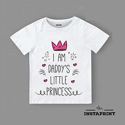 Kids TShirt Girls I Am Daddy Little Princess